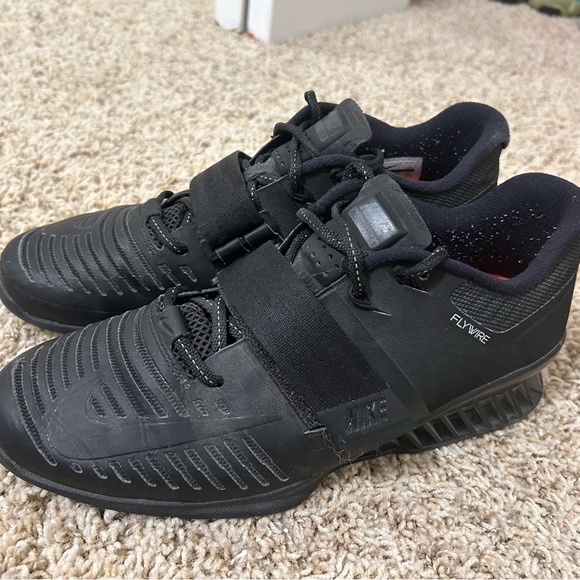Men’s Nike Romaleo 3 Weightlifting Shoes BLACK - Picture 1 of 2